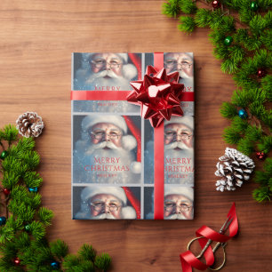 Frohe Weihnachtsfeier Personalisierter Name Geschenkpapier