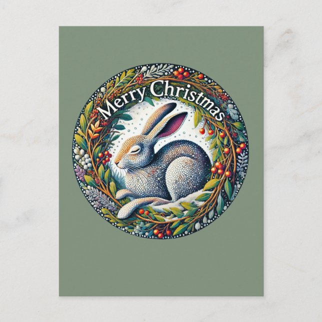 Frohe Weihnachtsfeier Postkarte (Vorderseite)