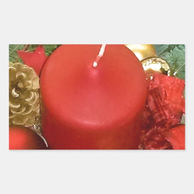 Frohe Weihnachtsfeier Rechteckiger Aufkleber (Vorderseite)