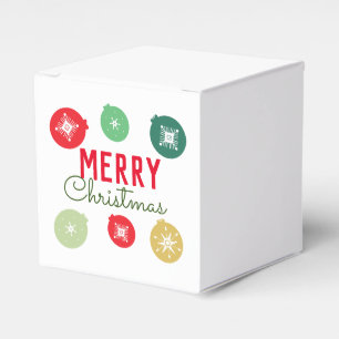 Frohe Weihnachtsfeier-Schneeflocken-Ornament Geschenkschachtel