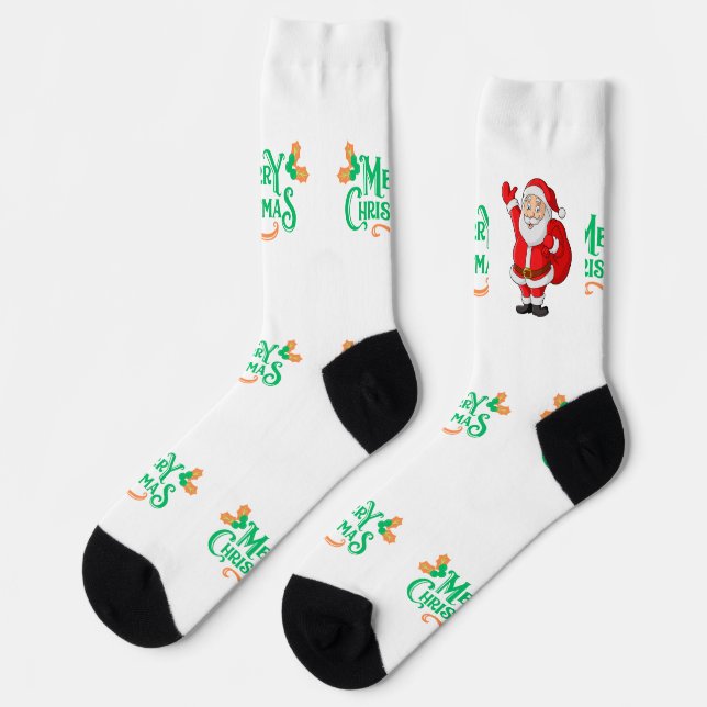 Frohe Weihnachtsfeier Super Softgeschenke Cool Socken (Linkes Detail)