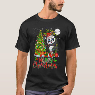 Frohe Weihnachtsfeier Weihnachten Reindeer Panda X T-Shirt