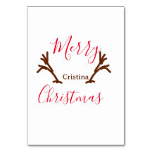 Frohe Weihnachtsfeiertag Rotes Rentierhorn