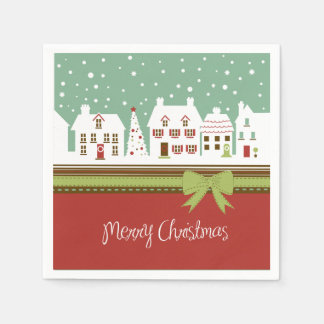 Frohe Weihnachtsfeiertage Cocktail Papier Napkins Serviette