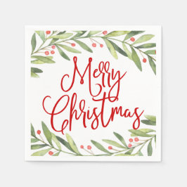 Frohe Weihnachtsfeiertage Cocktail Party Serviette