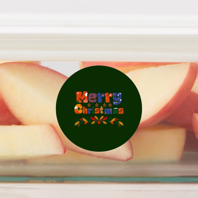 Frohe Weihnachtsfeiertage Etiketten (Befestigt)