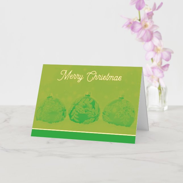 Frohe Weihnachtsfeiertage Faltenfoil Card (Orchidee)