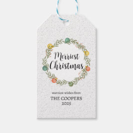 Frohe Weihnachtsfeiertage Geschenkanhänger