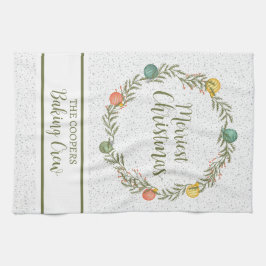 Frohe Weihnachtsfeiertage Geschirrtuch