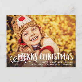 Frohe Weihnachtsfeiertage Gruß Foto Overlay Postkarte