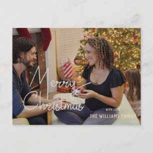 Frohe Weihnachtsfeiertage Grüße Foto Postkarte