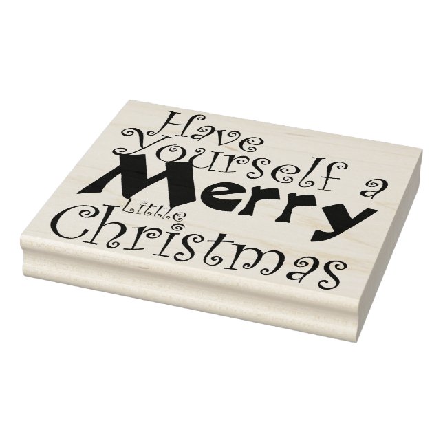 Frohe Weihnachtsfeiertage Gummistempel (Stempel)