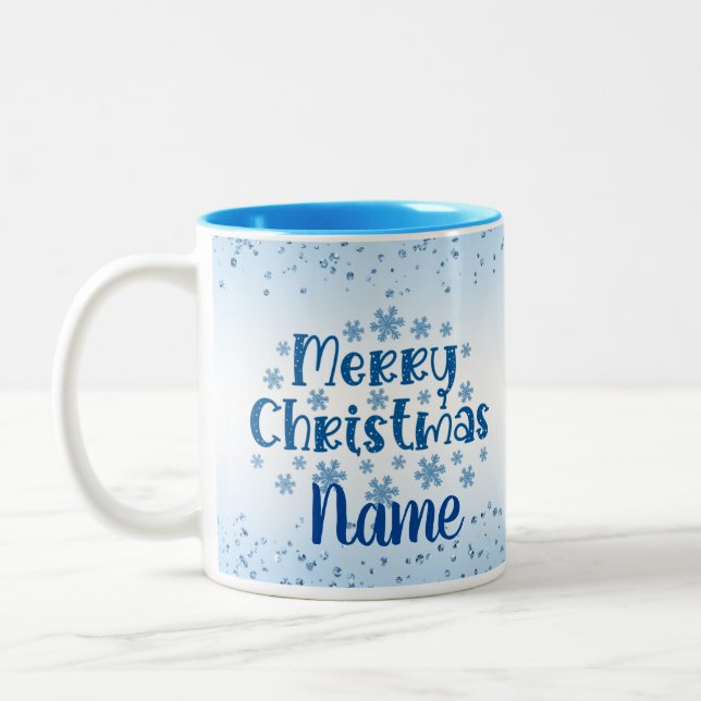 Frohe Weihnachtsfeiertage Kaffee Tee Tasse (Links)