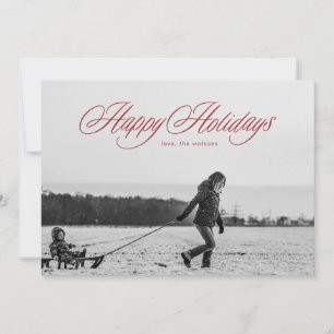 Frohe Weihnachtsfeiertage Kalligrafie-Weihnachtska Feiertagskarte