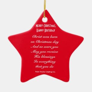 Frohe Weihnachtsfeiertage Keramikornament