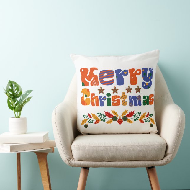Frohe Weihnachtsfeiertage Kissen (Stuhl )