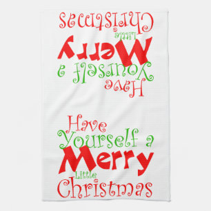Frohe Weihnachtsfeiertage Küchentuch