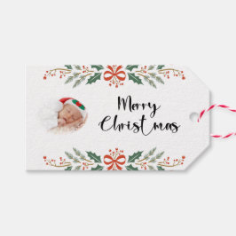 Frohe Weihnachtsfeiertage Moderne Geschenkanhänger