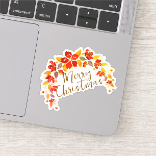 Frohe Weihnachtsfeiertage Neues Jahr Aufkleber