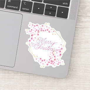 Frohe Weihnachtsfeiertage Neues Jahr Aufkleber