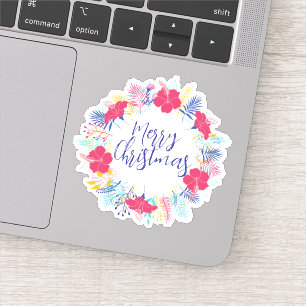 Frohe Weihnachtsfeiertage Neues Jahr Aufkleber