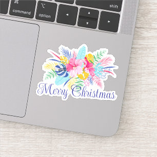 Frohe Weihnachtsfeiertage Neues Jahr Aufkleber