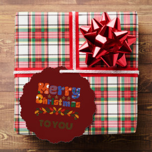 Frohe Weihnachtsfeiertage Ornament Karte