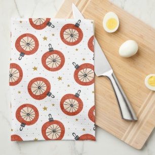 Frohe Weihnachtsfeiertage Ornamente Küche Handtuch