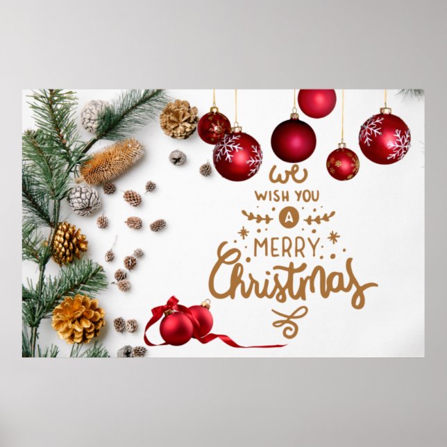 Frohe Weihnachtsfeiertage Poster (Vorne)