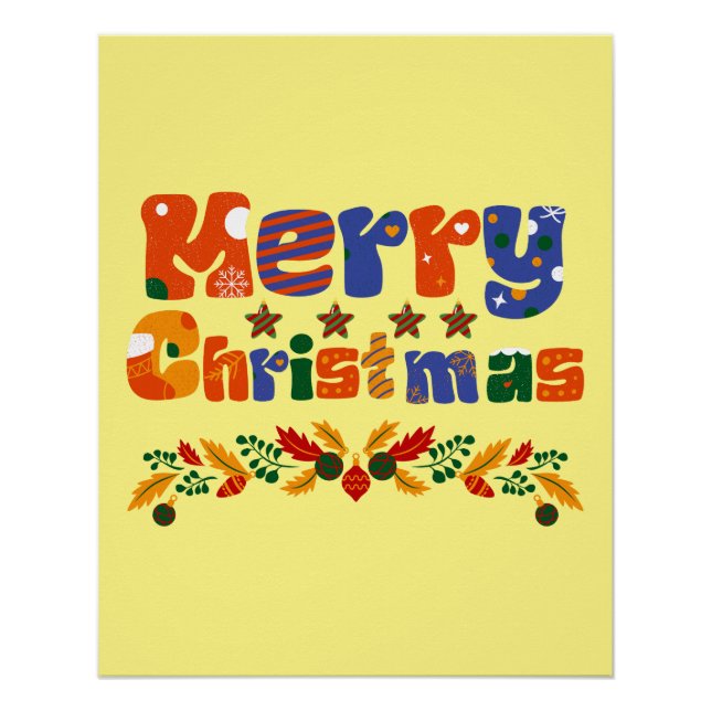 Frohe Weihnachtsfeiertage Poster (Vorderseite)