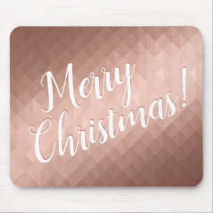 Frohe Weihnachtsfeiertage Rose Gold Mousepad
