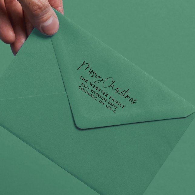 Frohe Weihnachtsfeiertage Rücksendeadresse Permastempel (Von Creator hochgeladen)