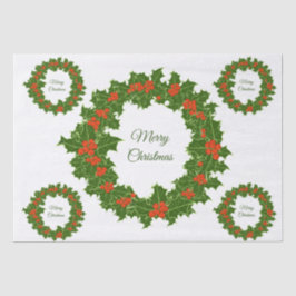 Frohe Weihnachtsfeiertage Seidenpapier