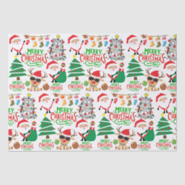 Frohe Weihnachtsfeiertage Seidenpapier