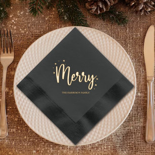 Frohe Weihnachtsfeiertage Servietten Mit Folie