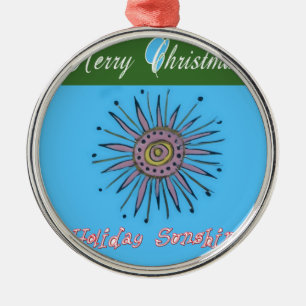 Frohe Weihnachtsfeiertage Sunshine Collection Ornament Aus Metall