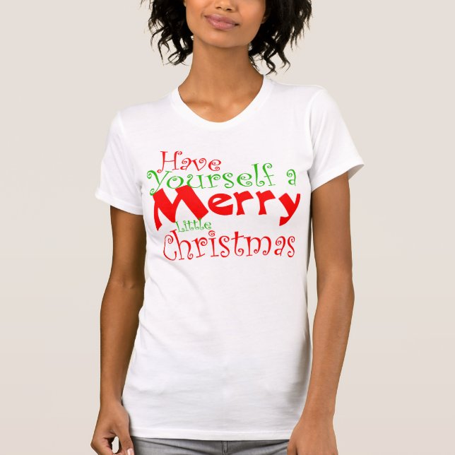 Frohe Weihnachtsfeiertage T - Shirt (Vorderseite)