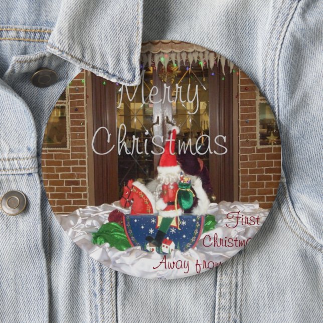 Frohe Weihnachtsfeiertage weg von Zuhause Inspirie Button (Beispiel)