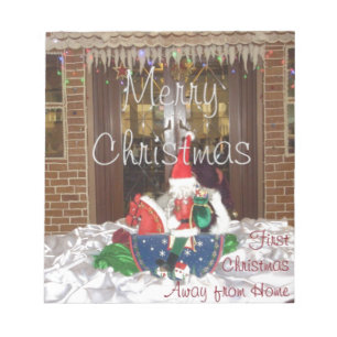 Frohe Weihnachtsfeiertage weg von Zuhause Inspirie Notizblock