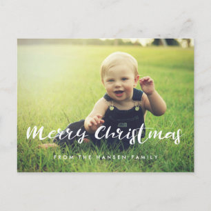 Frohe Weihnachtsferien Familie Foto Postkarte