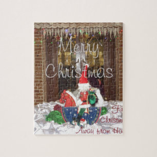 Frohe Weihnachtsferien fern der Heimat Inspiriert Puzzle