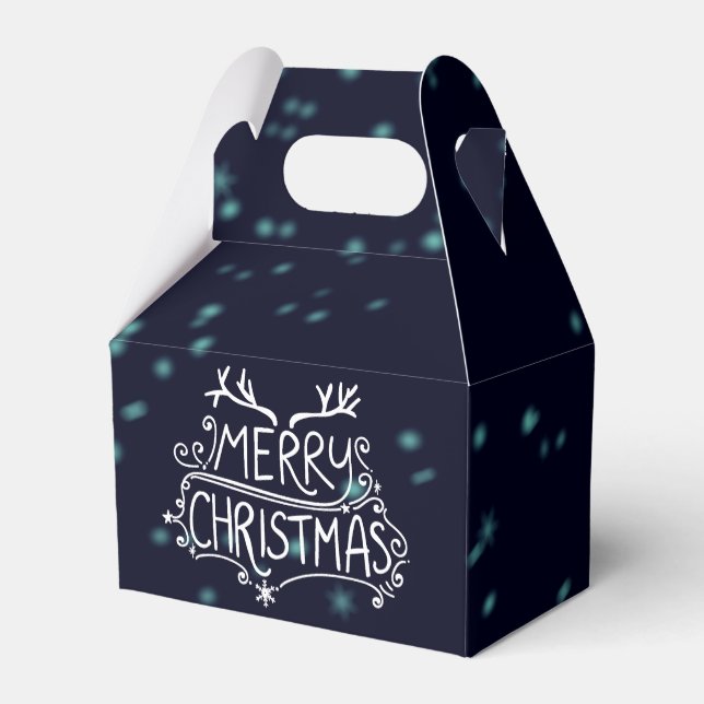 Frohe Weihnachtsferien-Geschenkboxen Geschenkschachtel (Rückseite)