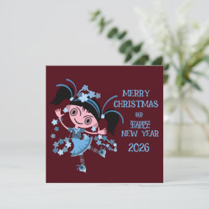 FROHE WEIHNACHTSFERIEN NEUJAHR GRUSS WUNSCH