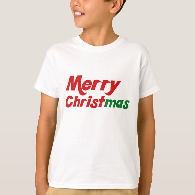 Frohe Weihnachtsferien T-Shirt (Vorderseite)