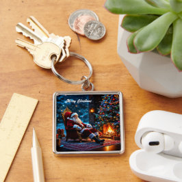 Frohe Weihnachtsfest Weihnachtsmagie Schlüsselanhänger