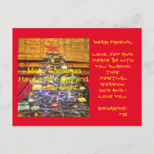 Frohe Weihnachtsfestspiele Saisonkarten Feiertagspostkarte