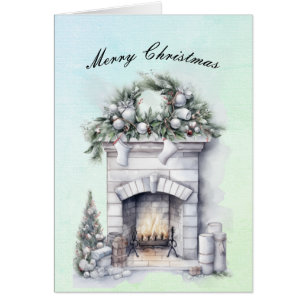 Frohe Weihnachtsfeuer brennen Herz