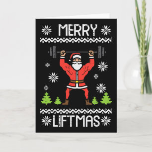 Frohe Weihnachtsfitness Hässliches Weihnachten Xma Karte