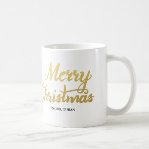 Frohe Weihnachtsfolie Glitzer Bürste Tasse