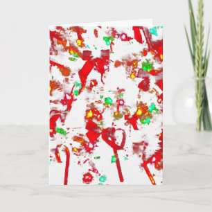 Frohe Weihnachtsformen und Farben Feiertagskarte